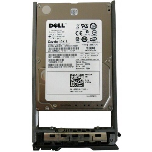 Жесткий диск Dell 0T871K 300Gb SAS 2,5