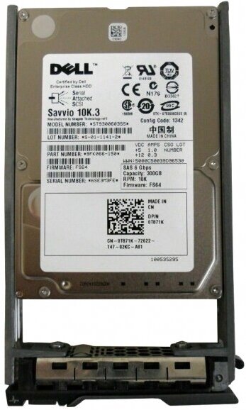 Жесткий диск Dell 0VJR75 300Gb SAS 2,5" HDD