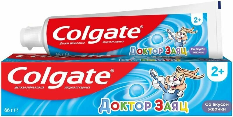 Colgate Детская зубная паста Доктор Заяц со вкусом Жвачки 50 мл