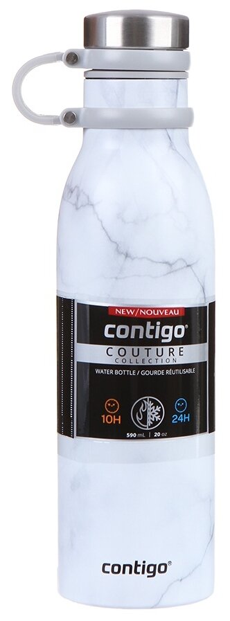 Термос-бутылка Contigo Matterhorn Couture 0.59л. белый (2104548) - фотография № 1