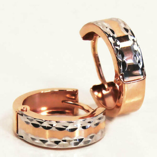 Серьги конго The Jeweller, красное золото, 585 проба, , золотистый