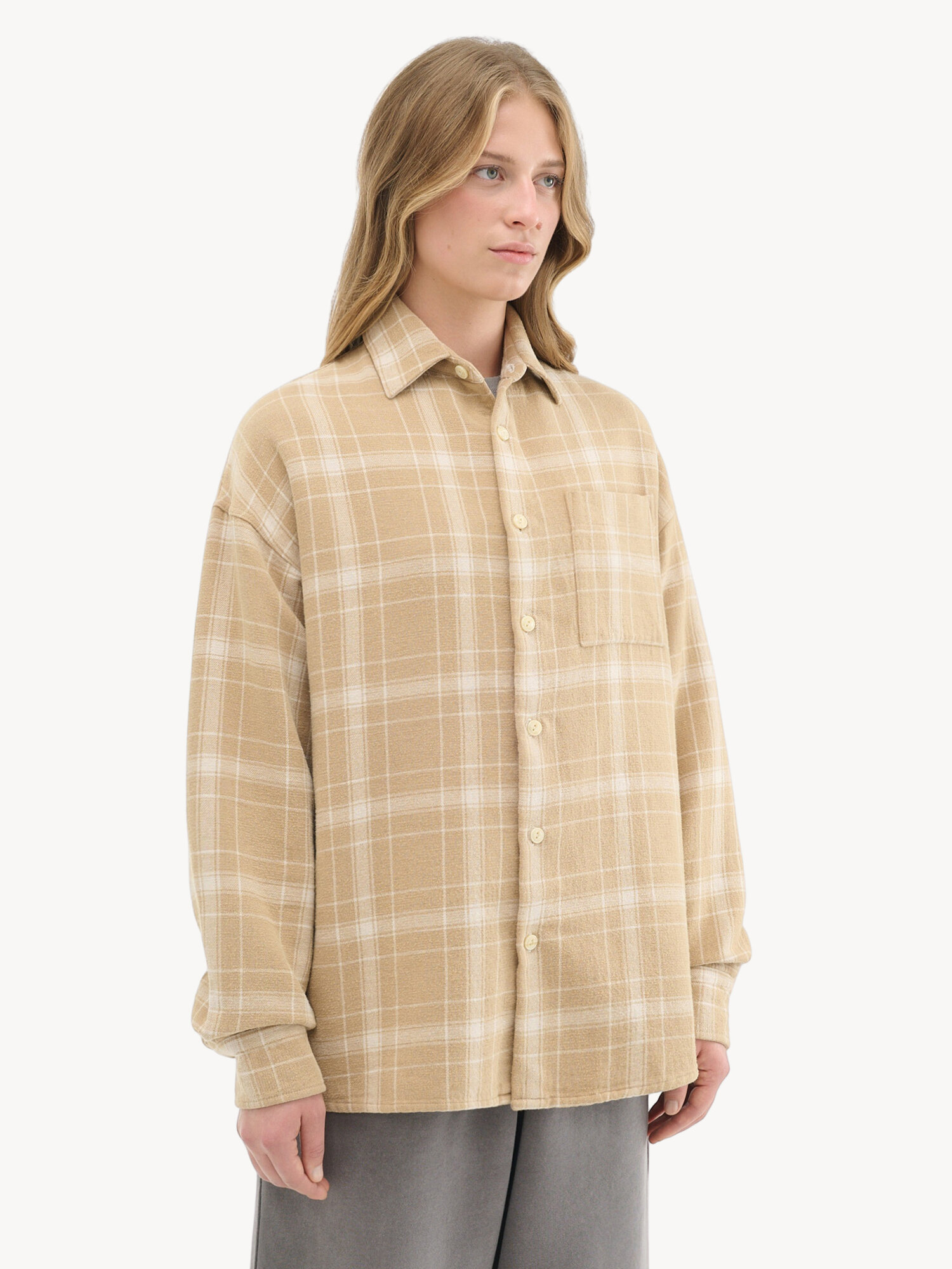 Рубашка MUTED FLANNEL, размер L-XL, бежевый — фото 1