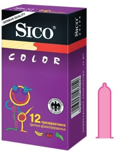Презервативы латексные Sico Color, цветные, ароматизированные, 3 шт. - фото №17