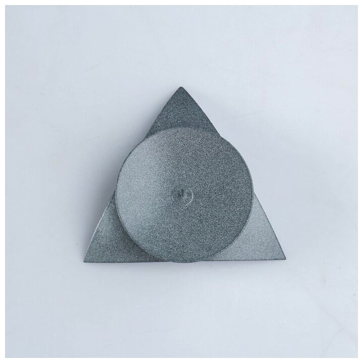 Подсвечник "Звездочка" металл на 1 свечу, 9х3,5 см, серый 1596028