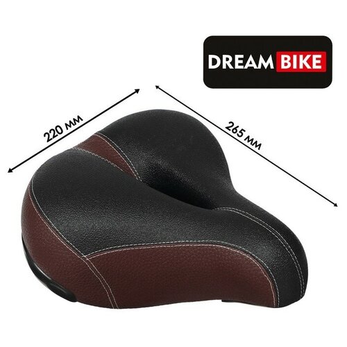 Dream Bike Седло Dream Bike комфорт, цвет коричневый