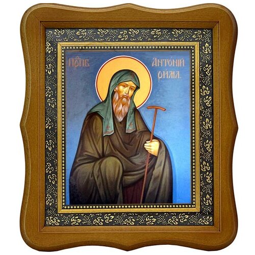 Антоний Римлянин, Новгородский, Преподобный. Икона на холсте.