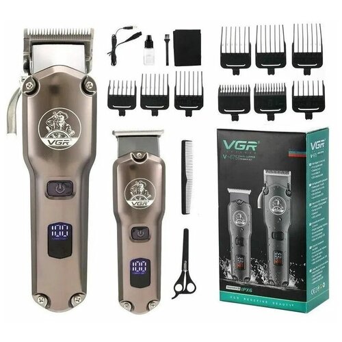 Профессиональная электрическая мощная машинка для стрижки волос VGR V-675 299900₽