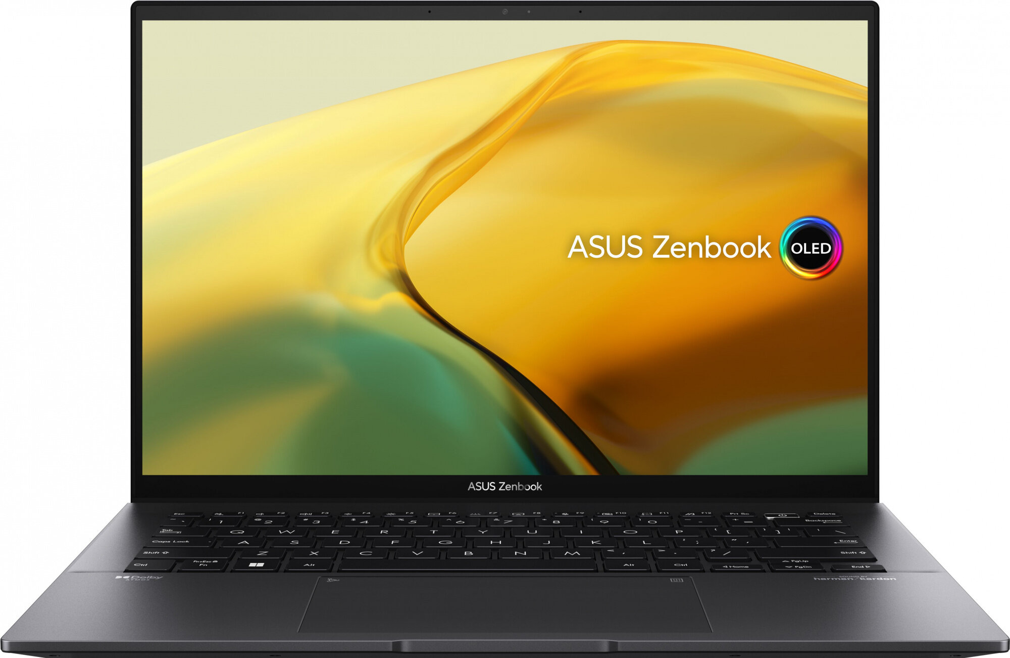 Ноутбук ASUS Zenbook 14 UM3402YA-KP660, 14" (2560x1600) IPS/AMD Ryzen 7 7730U/16ГБ DDR4/1ТБ SSD/Radeon Graphics/Без ОС, черный (90NB0W95-M014W0)