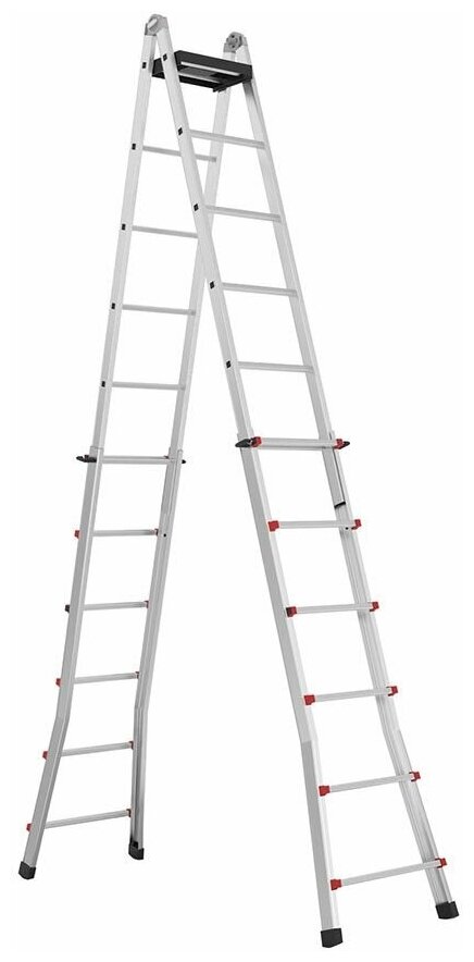 Телескопическая Алюминиевая Лестница Svelt Scalissima 12+12 R