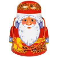 Новогодняя упаковка из жести "Неваляшка "Дед Мороз"