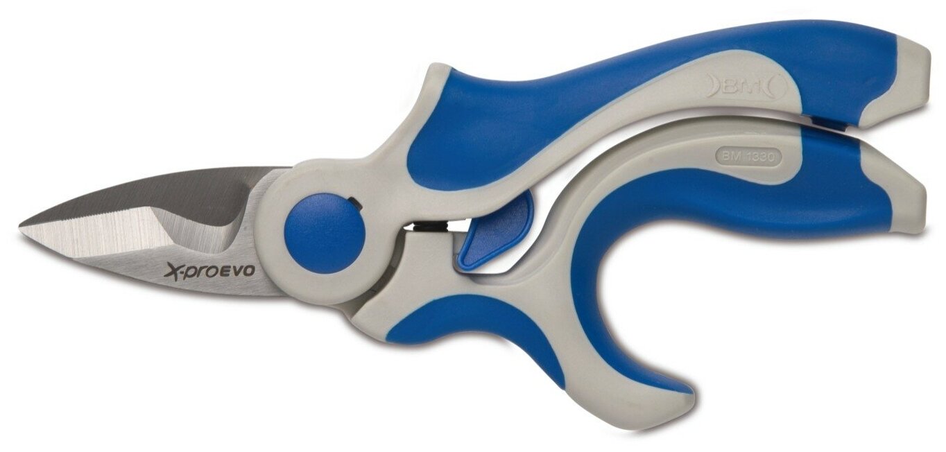 Ножницы для резки кабеля и проводов 1330 BM сине-серые 153мм сверхлегкие SCISSORS · X-PRO BMGROUP