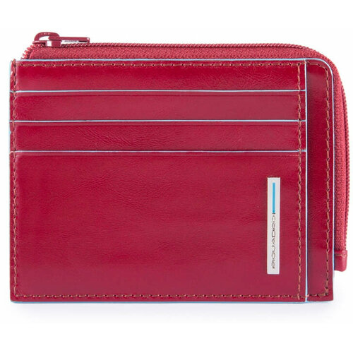 Кредитница PIQUADRO PP4822B2R/R, красный городской кожаный женский рюкзак с карманом с защитой от считывания банковских карт германия 2020766