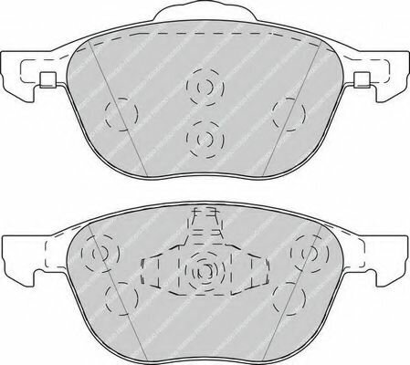 Колодки тормозные дисковые перед Ferodo FDB4319