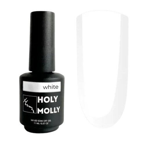 HOLY MOLLY гель-лак для ногтей Colors, 11 мл, 50 г, white