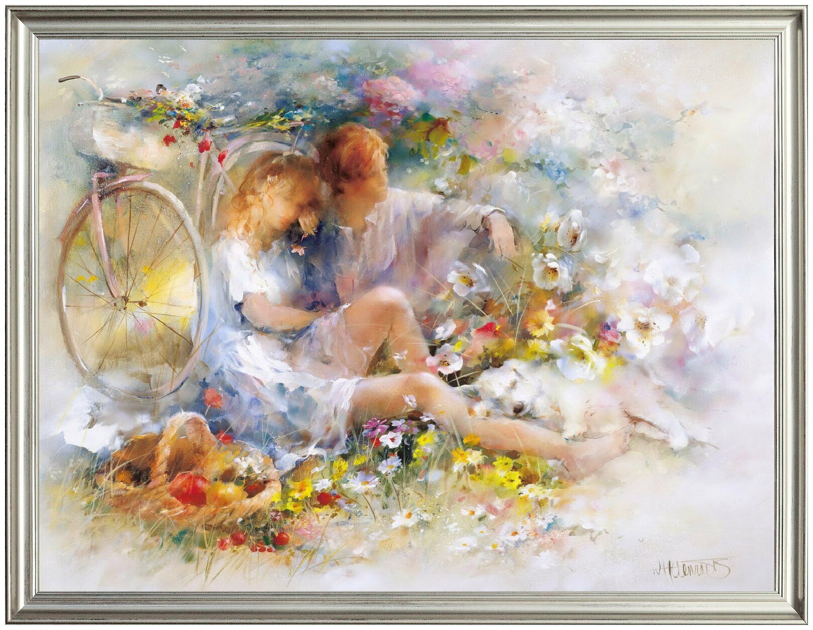 Картина на холсте, "Лето", 80х60 см, художник - Willem Haenraets. Холст на деревянном подрамнике, оформлена в багет, Арт. ХВ-х2