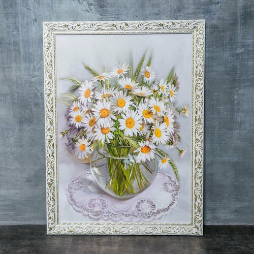 Картина репродукция на стену для интерьера в раме на холсте 70х50 см БИ3