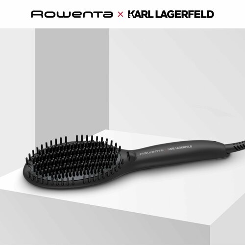 Расческа-выпрямитель Rowenta Karl Lagerfeld CF582LF0 выпрямитель для волос rowenta выпрямитель для волос karl lagerfeld sf323lf0