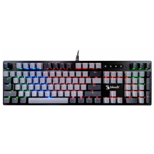 Клавиатура A4Tech Bloody B828N механическая серыйчерный USB Multimedia for gamer LED 600000₽