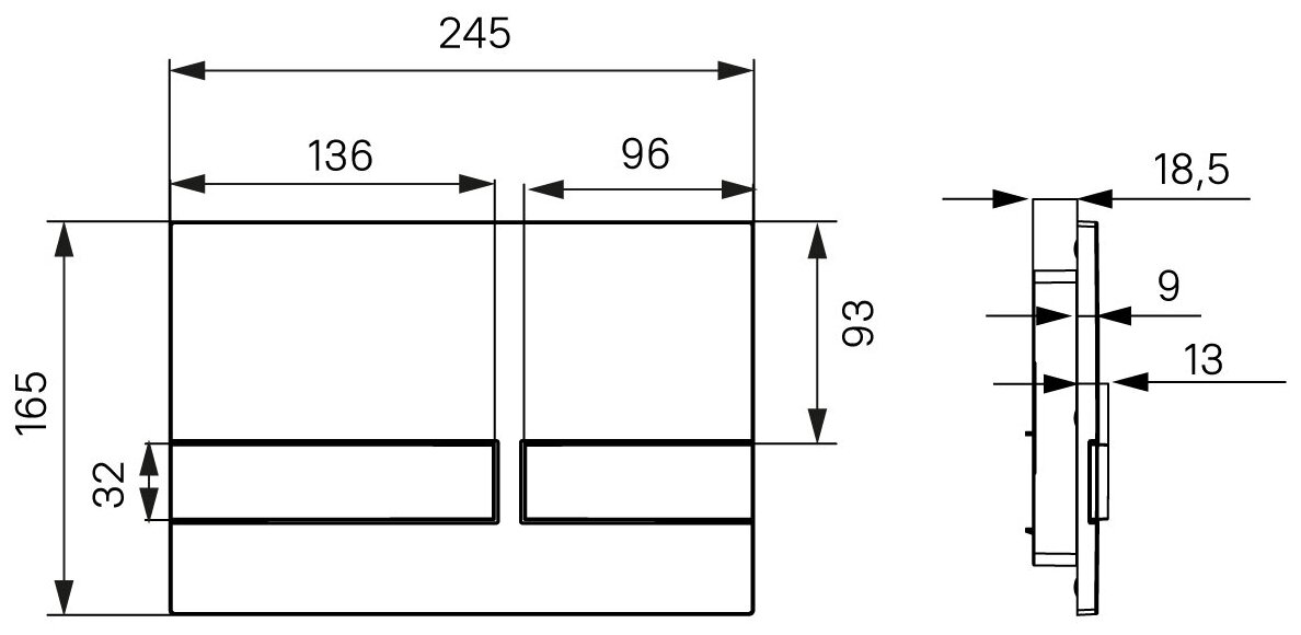Кнопка смыва Iddis Unifix 006, белая - фото №5