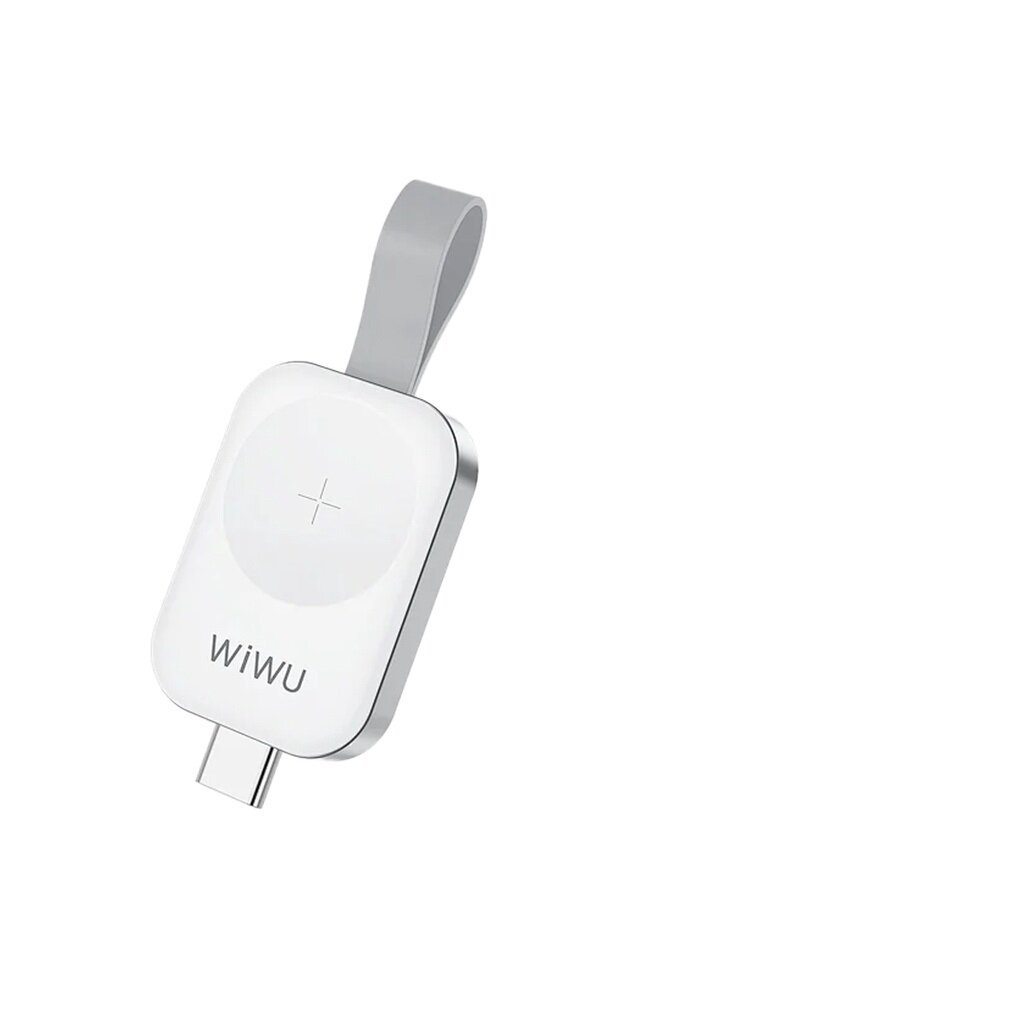 Беспроводное зарядное устройство для Apple Watch 1-9/Ultra/SE series, WiWU M16 Pro, 2.5W, Белый+Серебристый