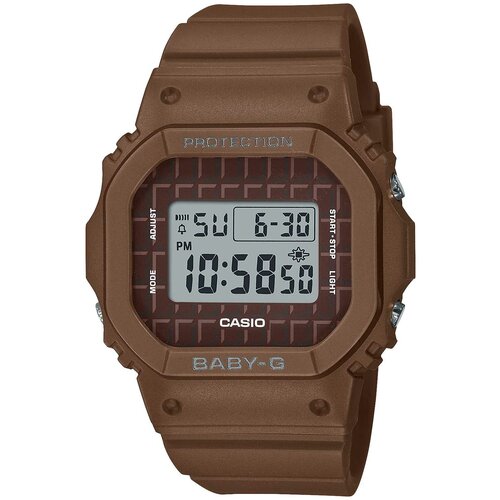 фото Наручные часы casio японские наручные часы casio baby-g bgd-565usw-5 с хронографом, коричневый