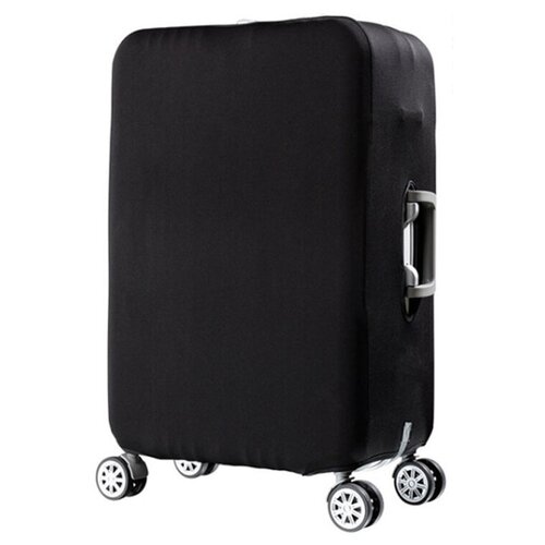 фото Чехол для чемодана , текстиль, водонепроницаемый, 65 л, размер m, черный