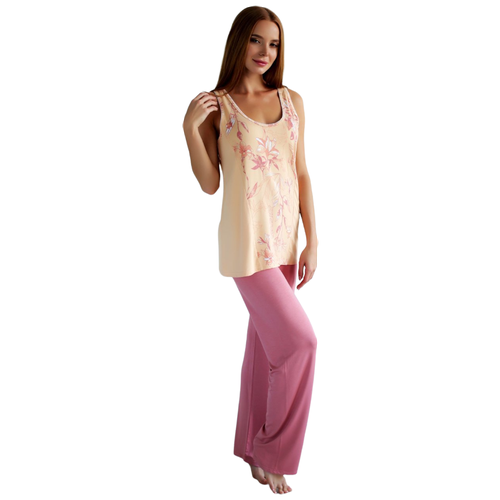 Брюки Lika Dress, размер 54, розовый