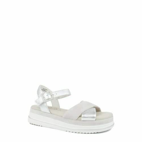 фото Сандалии tamaris, размер 39 ru, серебряный