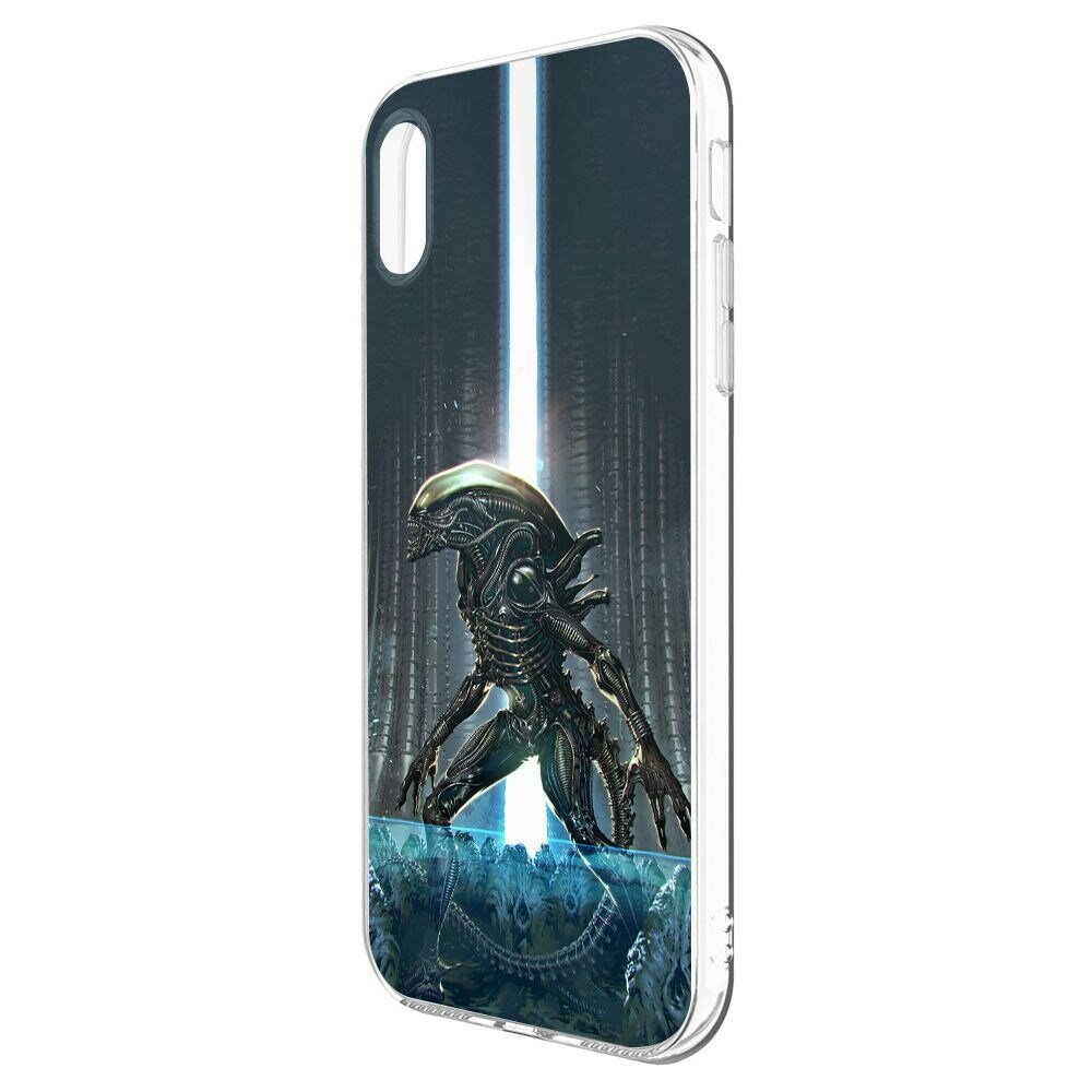 Чехол-накладка Krutoff Clear Case Чужой. Тревога для iPhone XS Max — фото 1