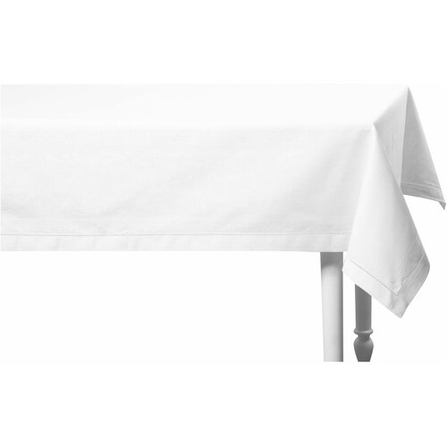 Скатерть ренессанс 140*180 см, белая, полулен