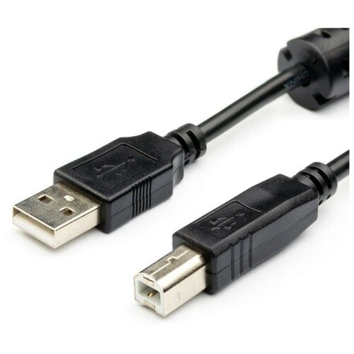 atcom кабель для принтера am bm at5474 1 5м черный Кабель USB2 AM-AB 1.5M AT5474 ATCOM