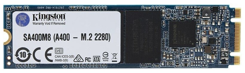 SSD M2 480Gb Kingston A400 Series SATA3 up to 500450Mbs TLC 22х80mm 599000₽