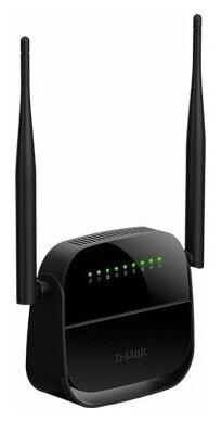 D-LINK DSL-2750U, ADSL2+, черный (dsl-2750u/r1a)