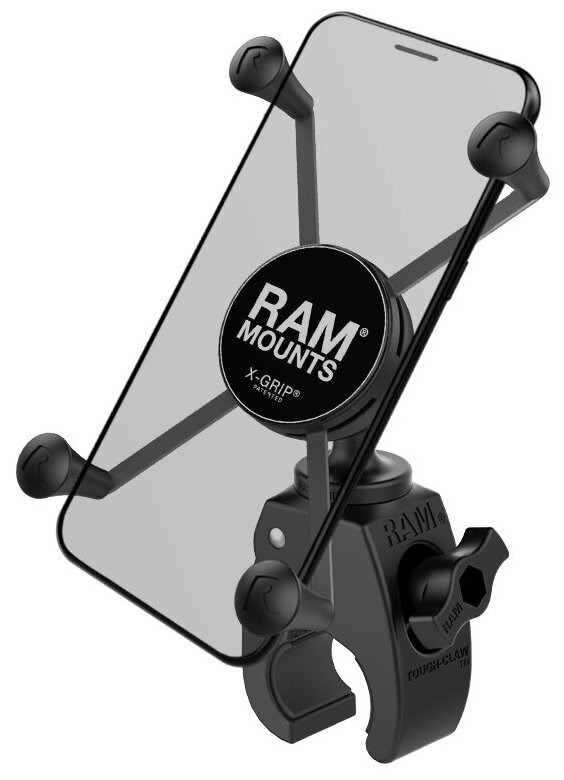 RAM-HOL-UN10-400U Крепление RAM X-Grip для больших смартфонов, струбцина Tough-Claw малая