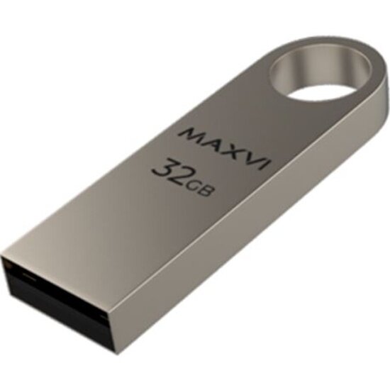 USB флешка Maxvi 32GB MK USB 2.0, серебристый