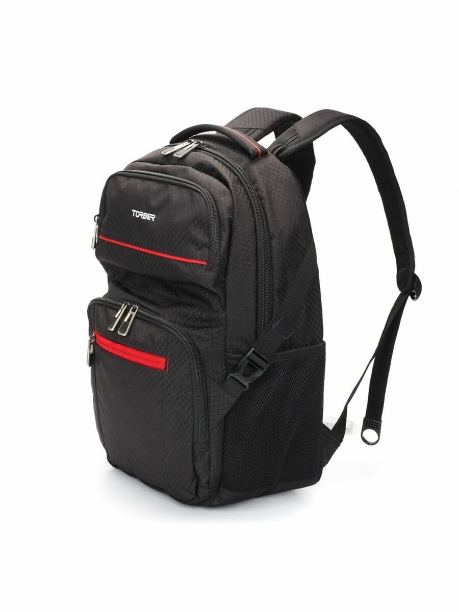 Рюкзак Torber Xplor 15" T9903-RED, черно-красный 25 л - фото №7