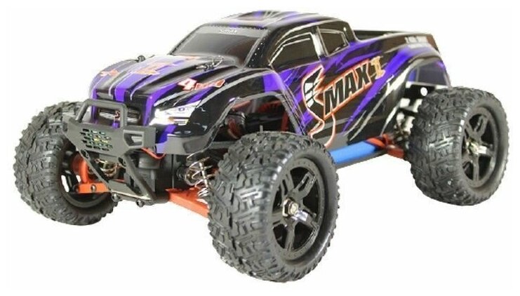 Радиоуправляемый монстр Remo Hobby SMAX Brushless UPGRADE V2.0 (синий) 4WD 2.4G 1/16 RTR RH1635UPGV2-BLUE