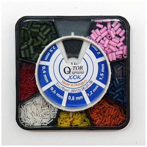 фото Набор силиконовых кембриков хок \0.4\0.6\0.8\1.2\1.5\2.0\2.5 мм. венгрия.