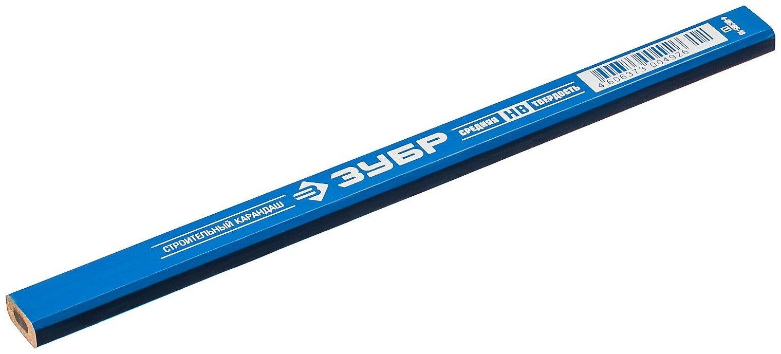 ЗУБР КСП HB 180 мм утолщенный стержень 3*6 мм Строительный карандаш плотника профессионал (4-06305-18)