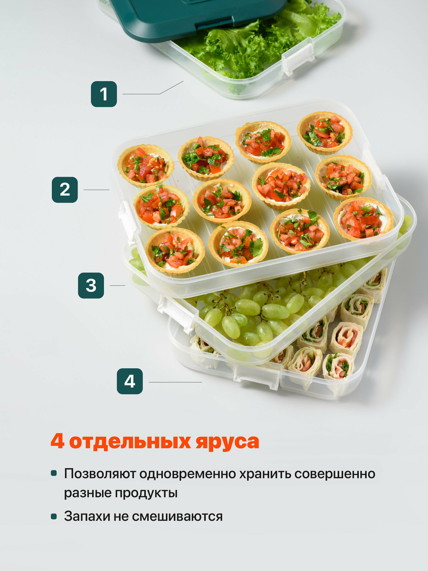 Контейнер для заморозки пельменей, Shiny Kitchen, Емкость для заморозки продуктов/ Лоток для полуфабрикатов - фотография № 4