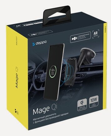 Изображение товара Автодержатель универсальный Deppa Mage Qi на жесткой штанге (55157)