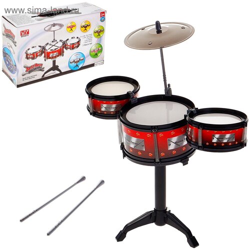 Барабанная установка Классика, для детей от 3 лет барабанная установка для детей красная