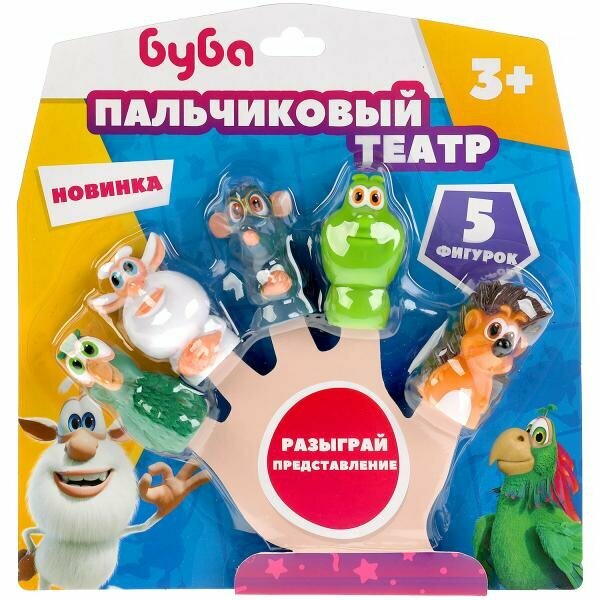 Пальчиковый Театр "Буба" Капитошка, ПВХ, для ванны, от 3 лет