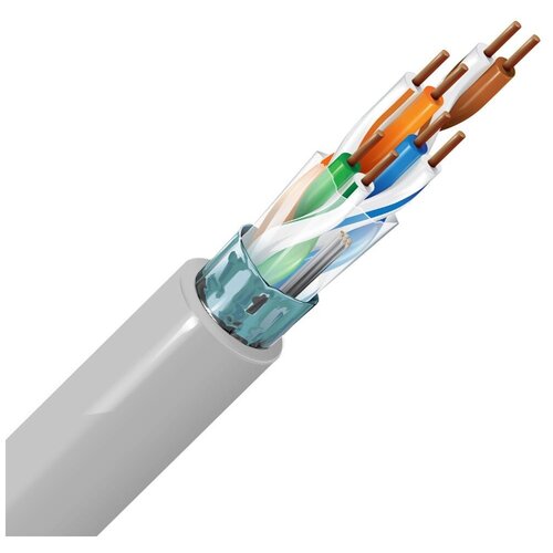 кабель витая пара экранированная f utp hyperline категория 5e 4 пары 24awg одножильный фольга внешний черный 500 м Кабель витая пара Cat.5e 4 пары с экраном BELDEN 1633E, 1 м