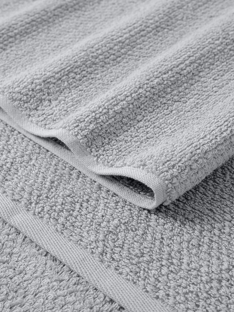 Полотенце махровое Unico банное 100*150 см Холодный серый - фотография № 12
