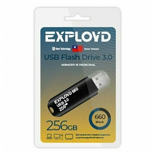USB Flash Drive 256Gb - Exployd 660 3.0 EX-256GB-660-Black