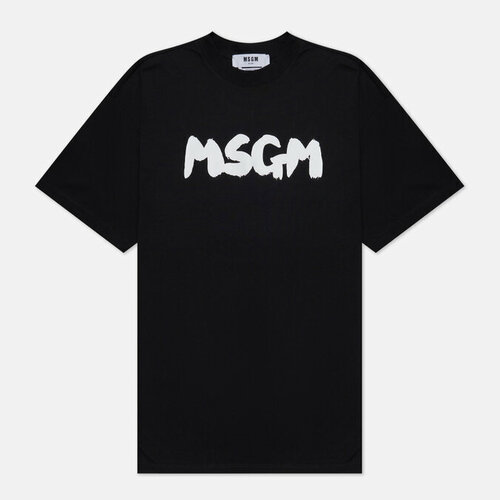 Футболка MSGM, хлопок, размер S, черный