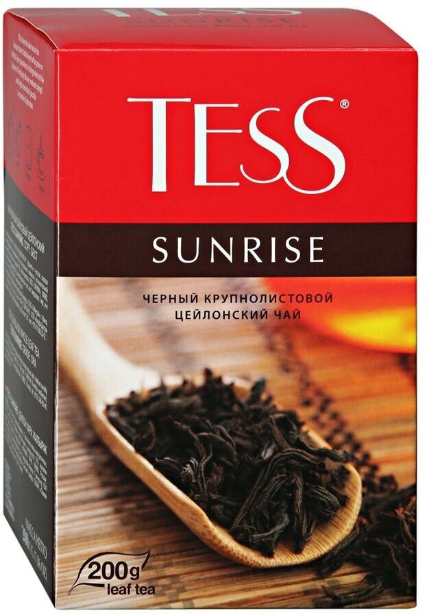 Чай черный Tess Sunrise крупнолистовой 200г ОРИМИ - фото №12