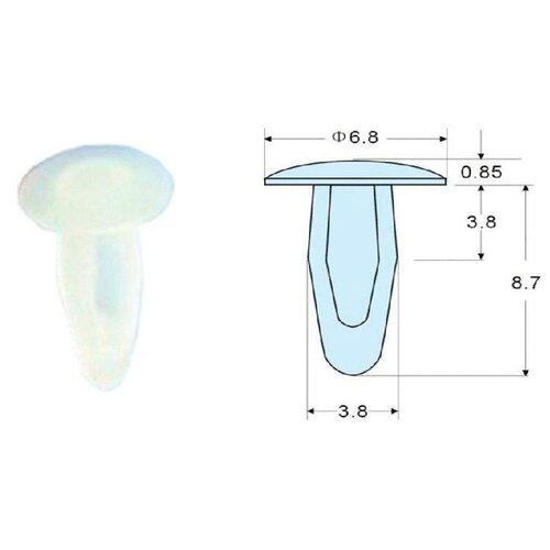 Пластиковая шайба BEELED BLD-PLASTIC-RING-DIN125-M3 - упаковка 500шт.