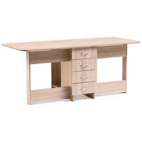 Стол деревянный Mobi Глория 606 М 182,2х78х75 с ящиками дуб сонома